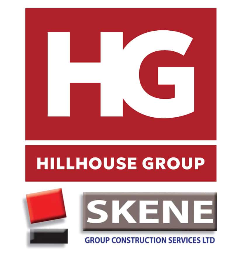 Logos of Hillhouse Group and Skene Group Construction Services Ltd.